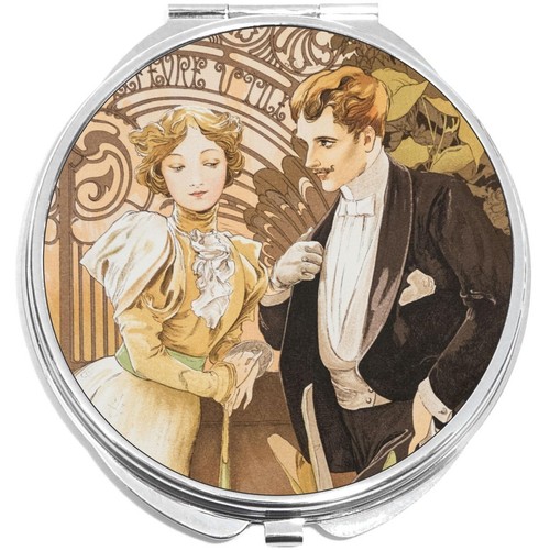 Flirt woman man painting - woman,