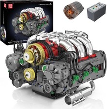 Mould King 10181 6 Cylinder Flat Engine Model Building Bricks That Runs 2375pcs
