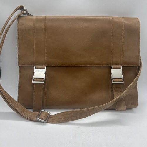 Volvo brown leather laptop - brown,