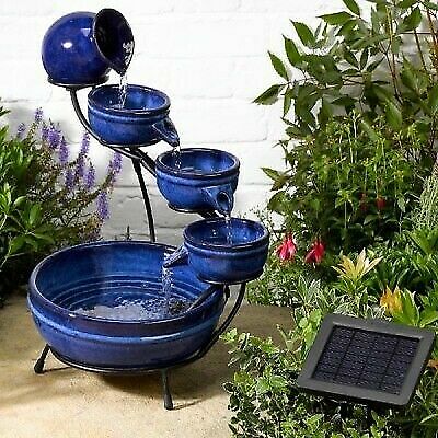 Garden solar water fountain - garden,