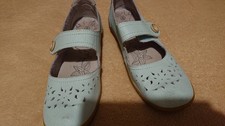 Duck Egg Blue Leather Shoe