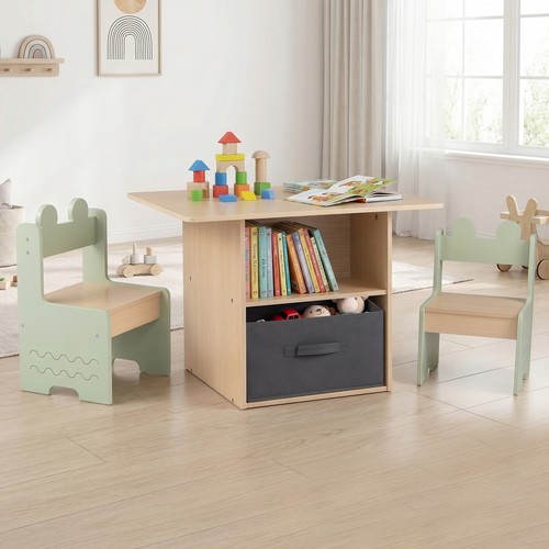 Kids table and chairs - table,