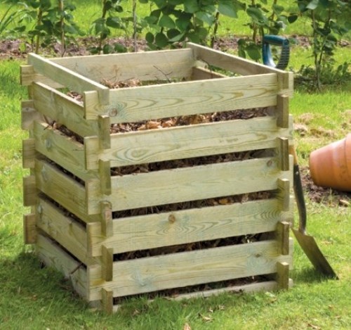 Wooden compost bin composter - compost,