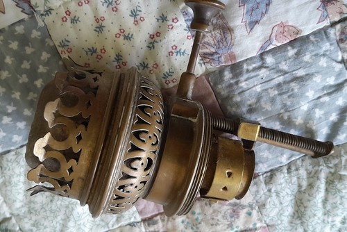 Oil lamp burner and font - oil,