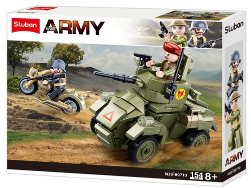 Sluban army mk2 wheeled - sluban,