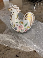 Haddon Hall Minton Bone China 12 Cm Gold Cockerel Ornament