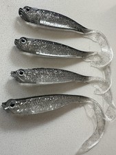 4 x 11.5cm curly tailed soft