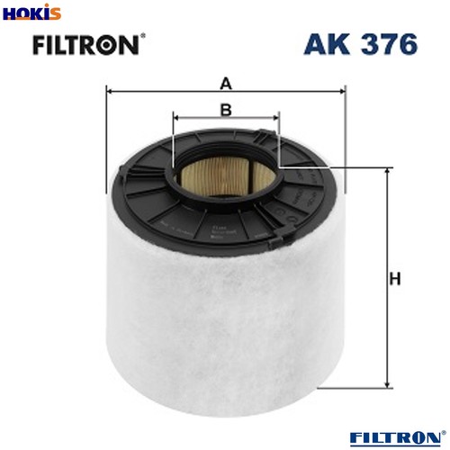 Air filter 376 for - filter, audi