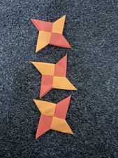 3 Ninja Stars Paper Handmade