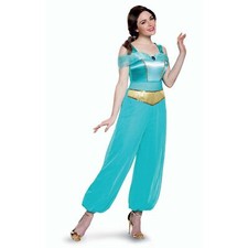 Women`s Official Disney Princess Jasmine Costume Adult Aladdin Fancy Dress