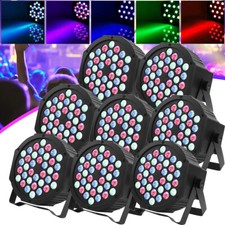 8PCS 108W RGB PAR Lights LED Stage Lighting Remote DMX Beam Disco DJ Party Light
