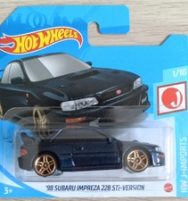 Hot Wheels-98 Subaru Impreza 22B STi Version-Collectible Car-Diecast Model 