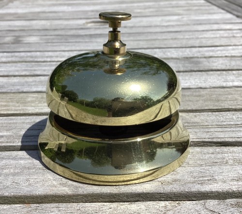 Vintage brass reception desk - vintage,