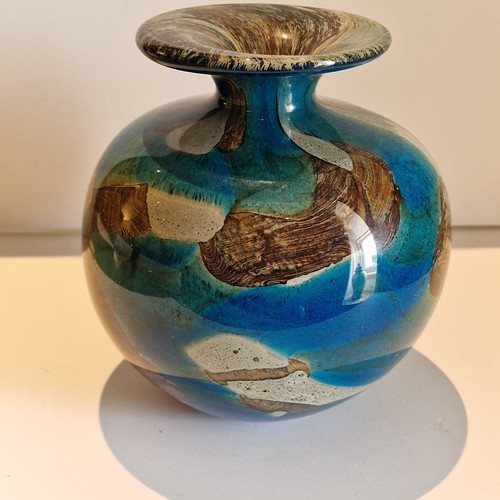 Mdina glass vase signed - mdina,