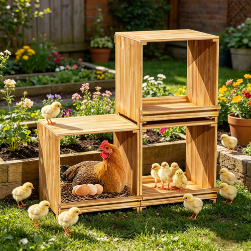 Wooden chicken hen nest - nest, boxes