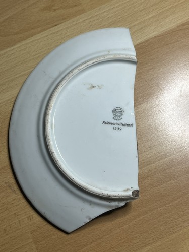 German porcelain plate 1939 - porcelain,