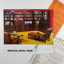 Ercol Mural Theme leaflet, includes planner, price and stockist lists, 1969