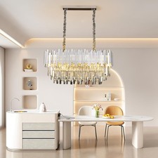 Crystal Chandelier Pendant Lamp Modern Ceiling E14 Restaurant Ceiling Light 80CM