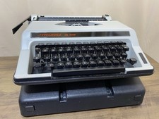 Vintage Typechoice de luxe Portable Manual Typewriter with Case QWERTY Keyboard