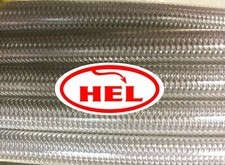 2x CLEAR HEL BRAIDED BRAKE