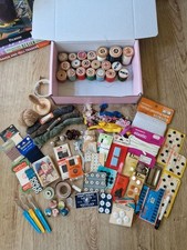 Vintage Sewing Accessories Sylko Reels Wooden Sundries Notions Haberdashery Etc.