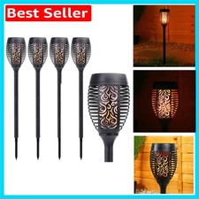 4-Pack 51 LED Solar Torch Lights – Dancing Flickering Flame Effect for Gardens