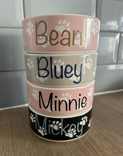 Personalised ceramic dog cat - ceramic, /