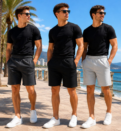 Mens stretch fleece - mens, shorts