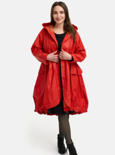KEKOO red dip back waterproof coat size M/L