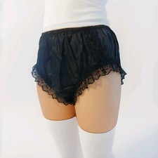 Black Nylon Knickers With
