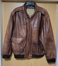 Vintage Mens A-2 Brown Leather