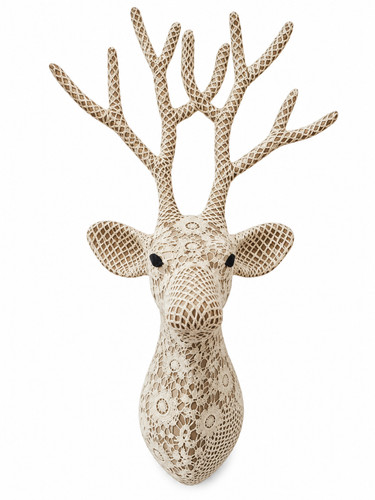 Arthouse lace deer head - head, wall