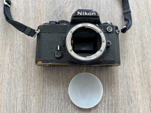 Old vintage nikon camera body - old,