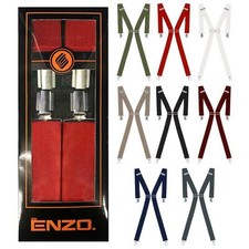 Enzo Mens Braces for Trousers