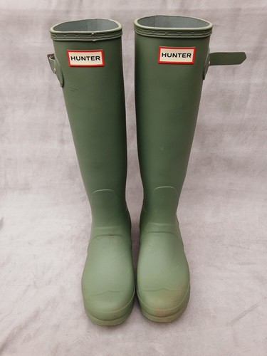 Green hunters wellies - wellies, boots