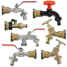 water butt/rain barrel/tank (33.3mm hole) outlet set,solid brass adaptor + taps