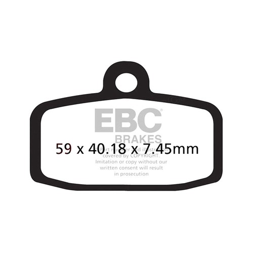 Ebc pair brake pads - pair, r