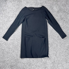 Annette Gortz Womens Jersey Dress Size 8UK S Black Avant Garde Lagenlook Tunic