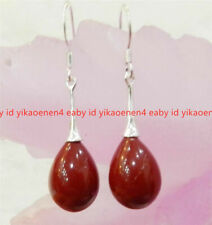 Teardrop Red Coral Sterlings