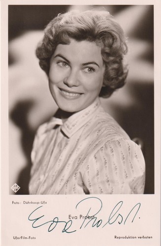 Eva probst original autograph - eva,