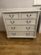 Laura Ashley Clifton Five Draw Chest In Grey