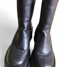 Nasty Gal Black Platform Chunky Boots – Size 8 (UK) – Goth/Grunge Style - SALE