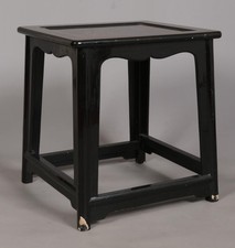Chinese Black Lacquered Hall