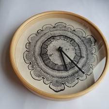 Botanists Wall Clock Tree Section Print Science Biology Botany Cell plywood