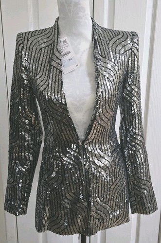 Zara sequin jacket size xs - zara,