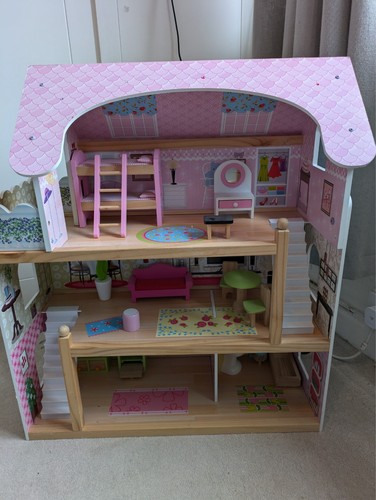 Barbie dolls house wooden - barbie,