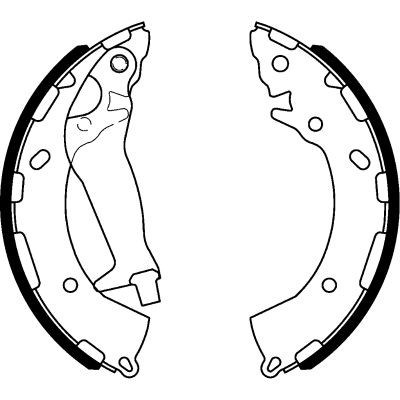Hella brake shoe set - shoe, fits