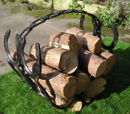 Horseshoe log carrier - carrier, basket