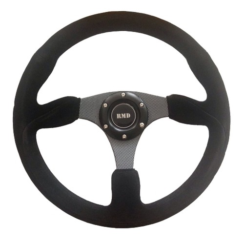 Steering wheel flat suede - flat,