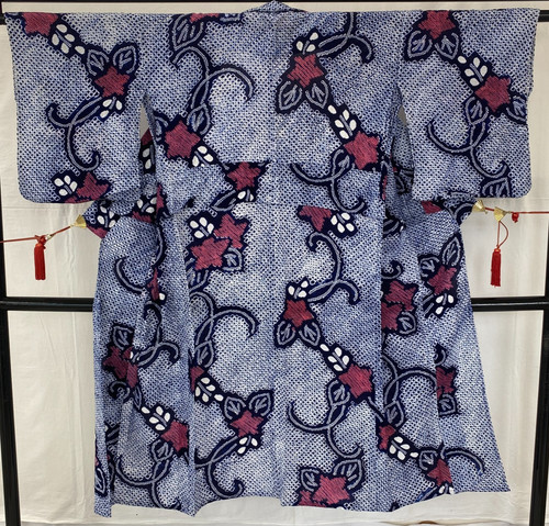 Japanese vintage kimono yukata - kimono,
